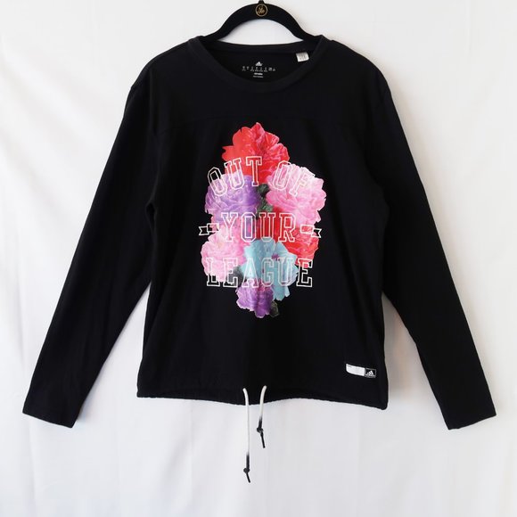 adidas Tops - Adidas Out Of Your League Floral Sweatshirt